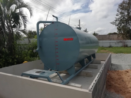 ถังน้ำมัน10000ลิตรเหล็กหนา3ม.ถังใหม่ผลิตเอง
