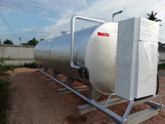 ถังน้ำมัน15000ลิตรเหล็กหนา4ม.พร้อมตู้จ่ายน้ำมัน