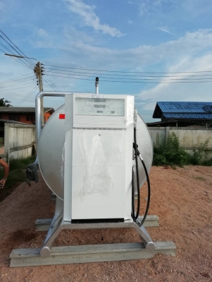 ถังน้ำมัน15000ลิตรเหล็กหนา4ม.พร้อมตู้จ่ายน้ำมัน