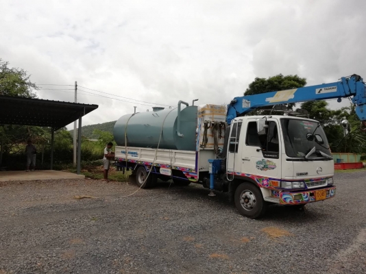 ถังน้ำมัน10000ลิตรเหล็กหนา3ม.พร้อมตู้จ่ายทัสซูโนมือ2บิ้วใหม่2ปั้ม2สายจ่าย