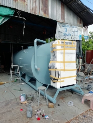 ถังน้ำมัน10000ลิตรเหล็กหนา3ม.พร้อมตู้จ่ายทัสซูโนมือ2บิ้วใหม่2ปั้ม2สายจ่าย