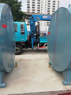 ถังน้ำ20000ลิตรเหล็กหนา3ม.พร้อมทาสีภายใน