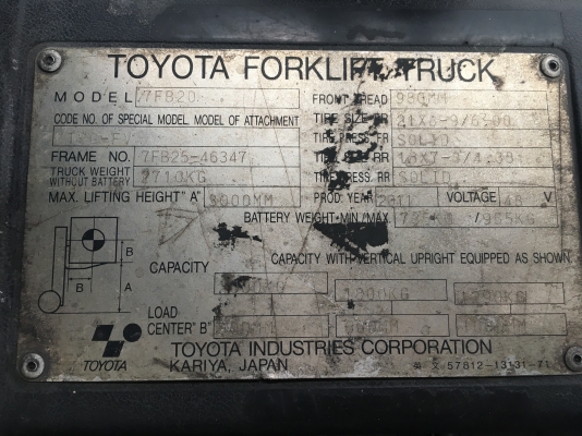 ฟอร์คลิฟท์ โฟร์คลิฟท์ FORKLIFT TOYOTA
