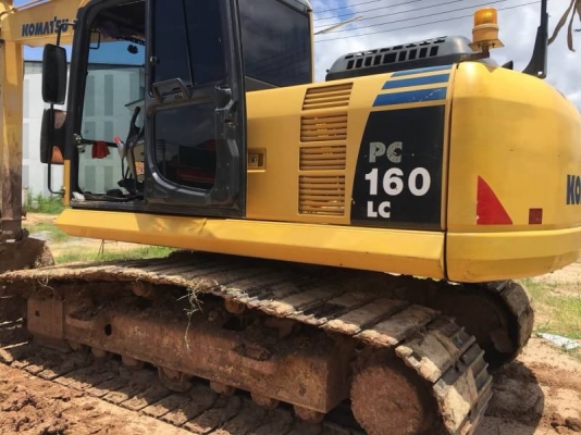 ขาย 1,250,000 บาท KOMATSU PC160-8 ทำงาน 13,XXX ชม เครื่องดี ปั้มแรง โช่หนา เอวแน่น เอกสารเล่มทะเบียน  รถอยู่ โคราช โทร 0610710295
