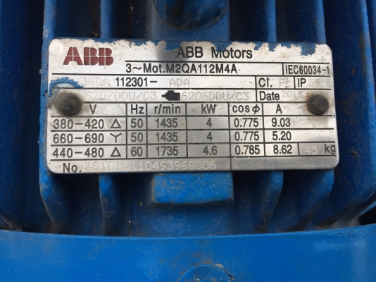 ขายปั๊มน้ำหอยโข่ง Goulds Pump ชนมอเตอร์ 5.5HP. 380V ขนาดเข้า 3นิ้ว ออก 2นิ้ว รุ่นใบพัดใหญ่ส่งน้ำไกล  ใช้งานมาไม่ถึงปี สภาพสวยใหม่มากถอดจากงานแอร์ พร้อมใช้งาน มี 2ชุดครับ