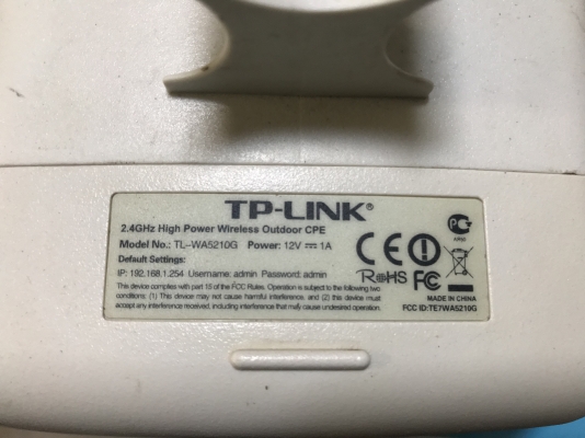 TP-LINK OUTDoor 12 db ประกันตลอดอายุการใช้งาน ราคา 1,450 บาท โทร 098-4877474