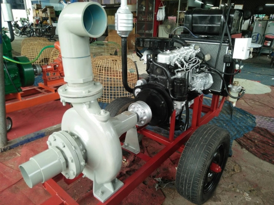 เครื่องสูบนํ้าประกอบใหม่พร้อมใช้งาน เครื่องยนต์ ISUZU  c223 เครื่อง 2200 CC 75 แรงม้า