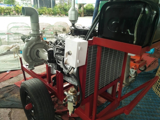 เครื่องสูบนํ้าประกอบใหม่พร้อมใช้งาน เครื่องยนต์ ISUZU  c223 เครื่อง 2200 CC 75 แรงม้า
