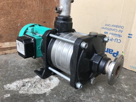 ขายปั๊มน้ำหัวสแตนเลสแรงดันสูง 4 ใบพัด WILO 0.55Kw. 380V made in France ขนาดเข้า 1.2นิ้ว ออก 1.2นิ้ว สภาพสวยใหม่มาก พร้อมใช้งาน