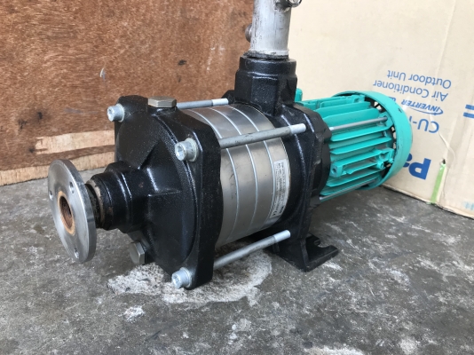 ขายปั๊มน้ำหัวสแตนเลสแรงดันสูง 4 ใบพัด WILO 0.55Kw. 380V made in France ขนาดเข้า 1.2นิ้ว ออก 1.2นิ้ว สภาพสวยใหม่มาก พร้อมใช้งาน