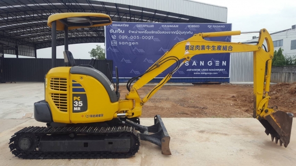 รถแบคโฮ  Komatsu จากญี่ปุ่น PC35MR-2   ไม่เคยใช้ในไทย