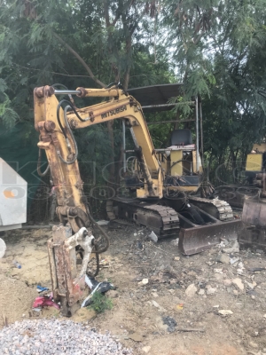 ขายด่วน รถแบคโฮ Mitsubishi  mos360 พร้อม หัวแย็ก ของ ausda รถเอวแท็ค เฟรม โซ่ ใช้งานได้ดี เครืองฟิตแล้ว สภาพใช้งานได้เลย มีเอกสารซื้อขาย เพียง 155000 บาท