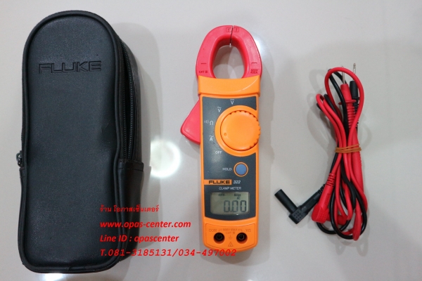 มิเตอร์วัดกระแส AC เป็นแบบ True-rms ขนาดเล็ก Fluke 322 พกพาง่าย สภาพดี