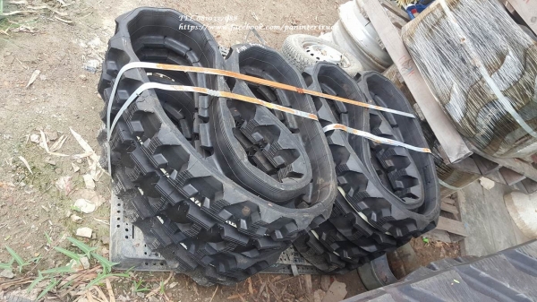 FROM JAPAN RUBBER TRACK แทรคยางใหม่สามารถใส่กับรถขุดไซค์10,15,20,25,30,/ ขนาด 230*9.6*32(ข้อ)-33(ข้อ)