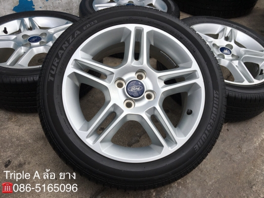 ล้อแม็ก Ford Fiesta ขอบ 16 พร้อมยาง 195-50-16 Bridgestone ปี13
