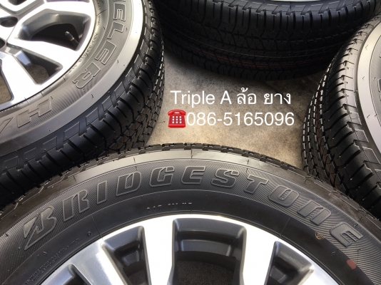 ล้อแม็กป้ายแดง Ford ranger wildtrak ขอบ18 พร้อมยางป้ายแดง Bridgestone 265-60-18 ปี 18 สวยกริ๊บ