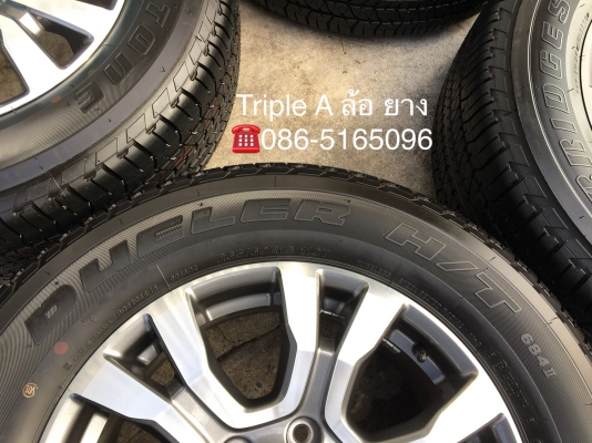 ล้อแม็กป้ายแดง Ford ranger wildtrak ขอบ18 พร้อมยางป้ายแดง Bridgestone 265-60-18 ปี 18 สวยกริ๊บ