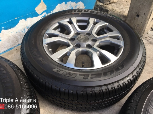 ล้อแม็กป้ายแดง Ford ranger wildtrak ขอบ18 พร้อมยางป้ายแดง Bridgestone 265-60-18 ปี 18 สวยกริ๊บ