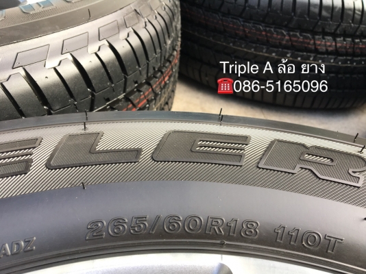 ล้อแม็กป้ายแดง Ford ranger wildtrak ขอบ18 พร้อมยางป้ายแดง Bridgestone 265-60-18 ปี 18 สวยกริ๊บ