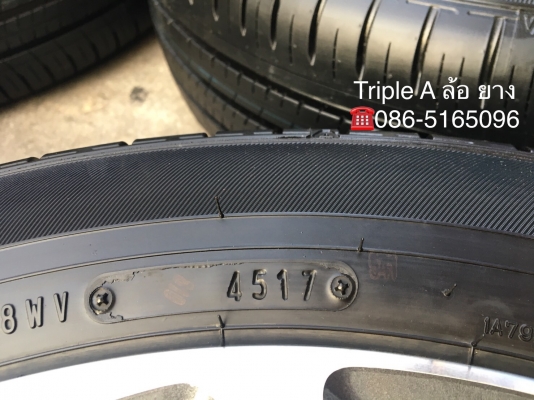 ล้อแม็กป้ายแดง HONDA BRV ขอบ16 พร้อมยางป้ายแดง 195-60-16 Dunlop แม็กสวย เส้นสีชัด