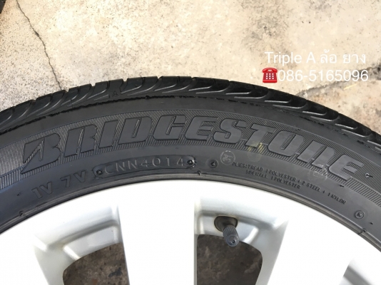 ล้อแม็ก Suzuki Swift ขอบ16 พร้อมยาง 185-55-16 Bridgestone ปลายปี 14