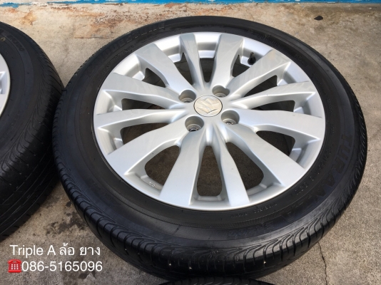 ล้อแม็ก Suzuki Swift ขอบ16 พร้อมยาง 185-55-16 Bridgestone ปลายปี 14