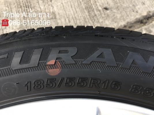 ล้อแม็ก Suzuki Swift ขอบ16 พร้อมยาง 185-55-16 Bridgestone ปลายปี 14