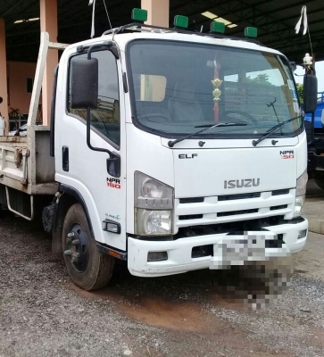 หกล้อ อิซูชุ NPR150HP ยูโร3.ปึ51กะบะเหล็ก.ยาว5ม.ยาง.8.25 เรเดี้ยล รถห้าง สภาพดีสวยบางสีเดิมพายในครบ 