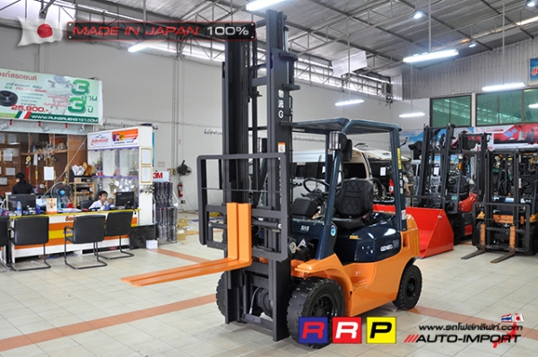 ขายรถโฟล์คลิฟท์มือสอง TOYOTA รุ่น 7FG20-26033 นำเข้าจากประเทศญี่ปุ่น 100\% ไม่เคยใช้งานในไทย ขายรถโฟล์คลิฟท์มือสอง TOYOTA รุ่น 7FG20-26033 นำเข้าจากประเทศญี่ปุ่น 100\% ไม่เคยใช้งานในไทย