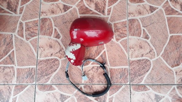 กระจกมองข้าง HONDA jazz GD ข้างขวา สีแดง สายไฟ5สาย