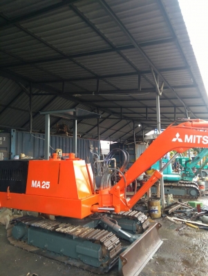 รถแบคโฮ MITSUBISHI MA25 รถเก่านอกพึ่งนำเขา ยังไม่เคยใช้งานในไทย เทียบเท่า PC30 ชั่วโมงการทำงาน 3000+ ชั่วโมง เครื่องดี ปั๊มแรง โซ่หนา เอวแน่น พร้อมใช้งาน มีเอกสารใบอินวอยซ์ มี VDO การทำงานให้ชม