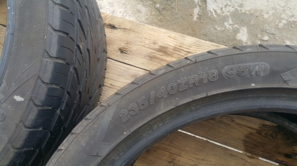 ขายยางรถยนต์ ยี่ห้อ YOKOHAMA ขนาด 235 /40 ZR18 95W