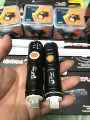 ไฟฉายความสว่างสูง แบบชาร์ท USB หลอดT6