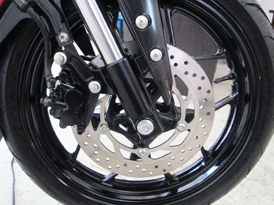 (โอนฟรี) ขาย Yamaha M-Slaz ปลายปี 2017 ไมล์แท้ 6783 กม สภาพสวยเดิมๆ สีดำ ส้ม