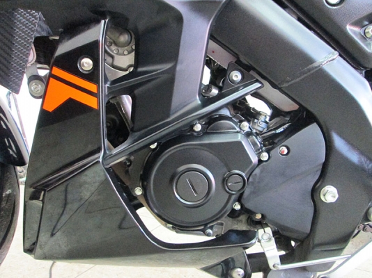 (โอนฟรี) ขาย Yamaha M-Slaz ปลายปี 2017 ไมล์แท้ 6783 กม สภาพสวยเดิมๆ สีดำ ส้ม