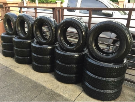 ยาง Bridgestone 245 70 16 ปลายปี17 มีให้เลือก5ชุด ดอกเต็ม ไม่มีปะ เนื้อนิ่มๆ ใช้ยาว ราคาไม่แพง