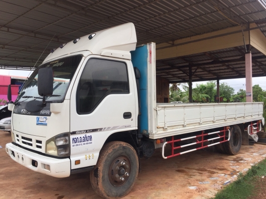 Isuzu NPR 130แรง เทอร์โบ ห้างแท้ปี49 รุ่นตาเพชร เพาเวอร แอร์เย็น เพลงเพราะ เล่มพร้อมโอน สีเดิมบาง