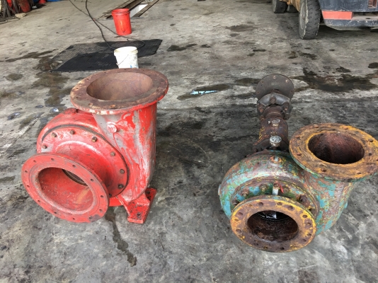 ขายปั๊มน้ำหอยโข่ง  หน้า 12  กับหน้า 8