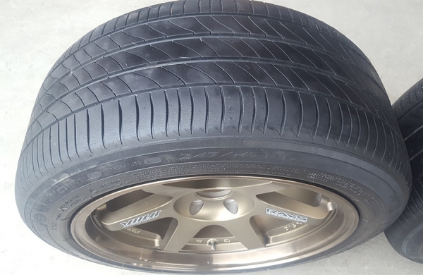 ล้อมือ2 TE37 ขอบ17 5รู114 หน้า9 พร้อมยาง 2 ล้อ ล้อมือ2 TE37 ขอบ17 5รู114 หน้า9 พร้อมยาง 2 ล้อ