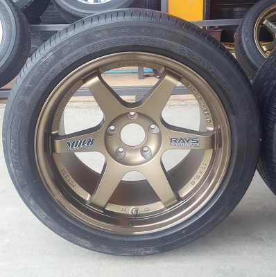 ล้อมือ2 TE37 ขอบ17 5รู114 หน้า9 พร้อมยาง 2 ล้อ ล้อมือ2 TE37 ขอบ17 5รู114 หน้า9 พร้อมยาง 2 ล้อ