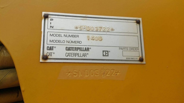 รถเกรด CAT รุ่น140G 5MD 3722 รถเกรด CAT รุ่น140G 5MD 3722