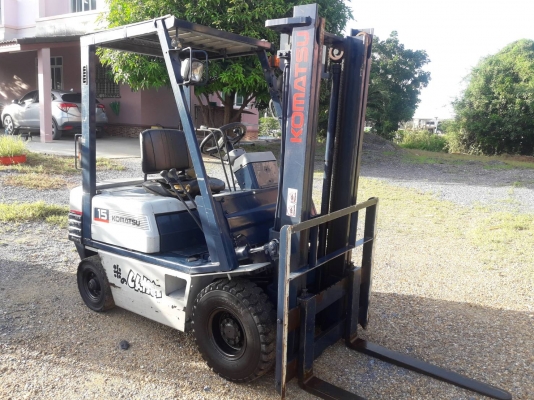 ขายรถยก KOMATSU FG15-15 เครื่องเบนซิน เกียร์ธรรมดา ยกได้1.5ตัน เสา3เมตร ยางลมหน้าตันหลัง ติดต่อ 098-7962549