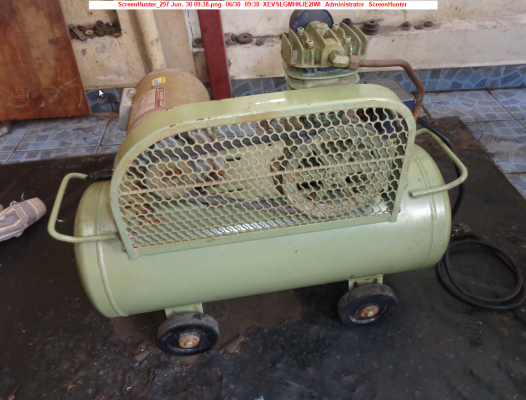 ขายปั๊มลม SWAN 1/4 hp รุ่น SP-114 + มอเตอร์ MITSUBISHI ถัง 36 ลิตร ขนาด 1/3 แรง