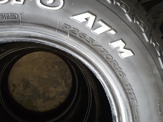 Hankook AT 265-70-16 ปี13 สภาพสวยๆ 1ชุด Hankook AT 265-70-16 ปี13 สภาพสวยๆ 1ชุด