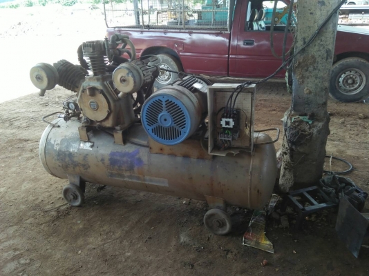 ขายปั๊มลม มือสอง AIR COMPRESSOR Toshiba ขนาด11KW 3สูบ/ไฟโรงงาน/ ปั๊มลมเร็ว ใช้งานได้ดี