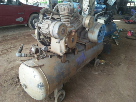 ขายปั๊มลม มือสอง AIR COMPRESSOR Toshiba ขนาด11KW 3สูบ/ไฟโรงงาน/ ปั๊มลมเร็ว ใช้งานได้ดี
