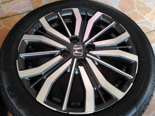 ล้อแม็ก New Honda City ขอบ 16 พร้อมยาง Goodyear Excellence 185 55 16 ผลิตปี 2017 หายากมากๆ ทั้งชุด 16,900.- ใส่ฟรี รับเทิร์น รับบัตรเครดิตทุกธนาคาร ส่งทั่วไทย