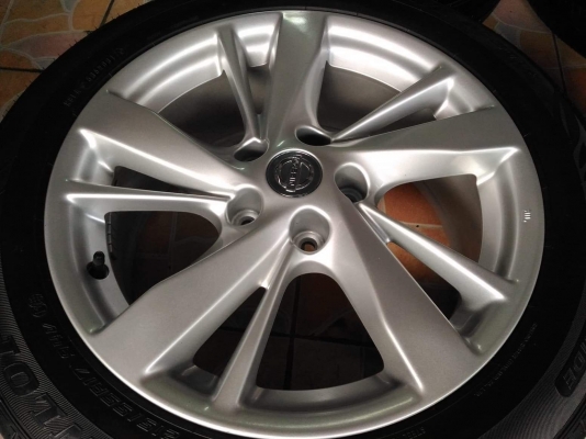 ล้อแม็ก Nissan Teana ขอบ 17(5/114.3) พร้อมยาง Dunlop Enasave EC300+ 215 55 17 ผลิตปี 2017 สภาพโดยรวมสวยๆ ขายถูกๆ ทั้งชุด 14,900.- *** ล้อเดิมเทิร์นได้ ติดตั้งฟรีค่ะ * ล้อแม็ก Nissan Teana ขอบ 17(5/114.3) พร้อมยาง Dunlop Enasave EC300+ 215 55 17 ผลิตปี 2017 สภาพโดยรวมสวยๆ ขายถูกๆ ทั้งชุด 14,900.- *** ล้อเดิมเทิร์นได้ ติดตั้งฟรีค่ะ *