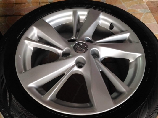 ล้อแม็ก Nissan Teana ขอบ 17(5/114.3) พร้อมยาง Dunlop Enasave EC300+ 215 55 17 ผลิตปี 2017 สภาพโดยรวมสวยๆ ขายถูกๆ ทั้งชุด 14,900.- *** ล้อเดิมเทิร์นได้ ติดตั้งฟรีค่ะ * ล้อแม็ก Nissan Teana ขอบ 17(5/114.3) พร้อมยาง Dunlop Enasave EC300+ 215 55 17 ผลิตปี 2017 สภาพโดยรวมสวยๆ ขายถูกๆ ทั้งชุด 14,900.- *** ล้อเดิมเทิร์นได้ ติดตั้งฟรีค่ะ *