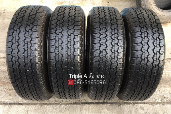 ยางป้ายแดง 245-70-16 Bridgestone ปี 18 ตุ่มเด้งๆ มีเส้นสี